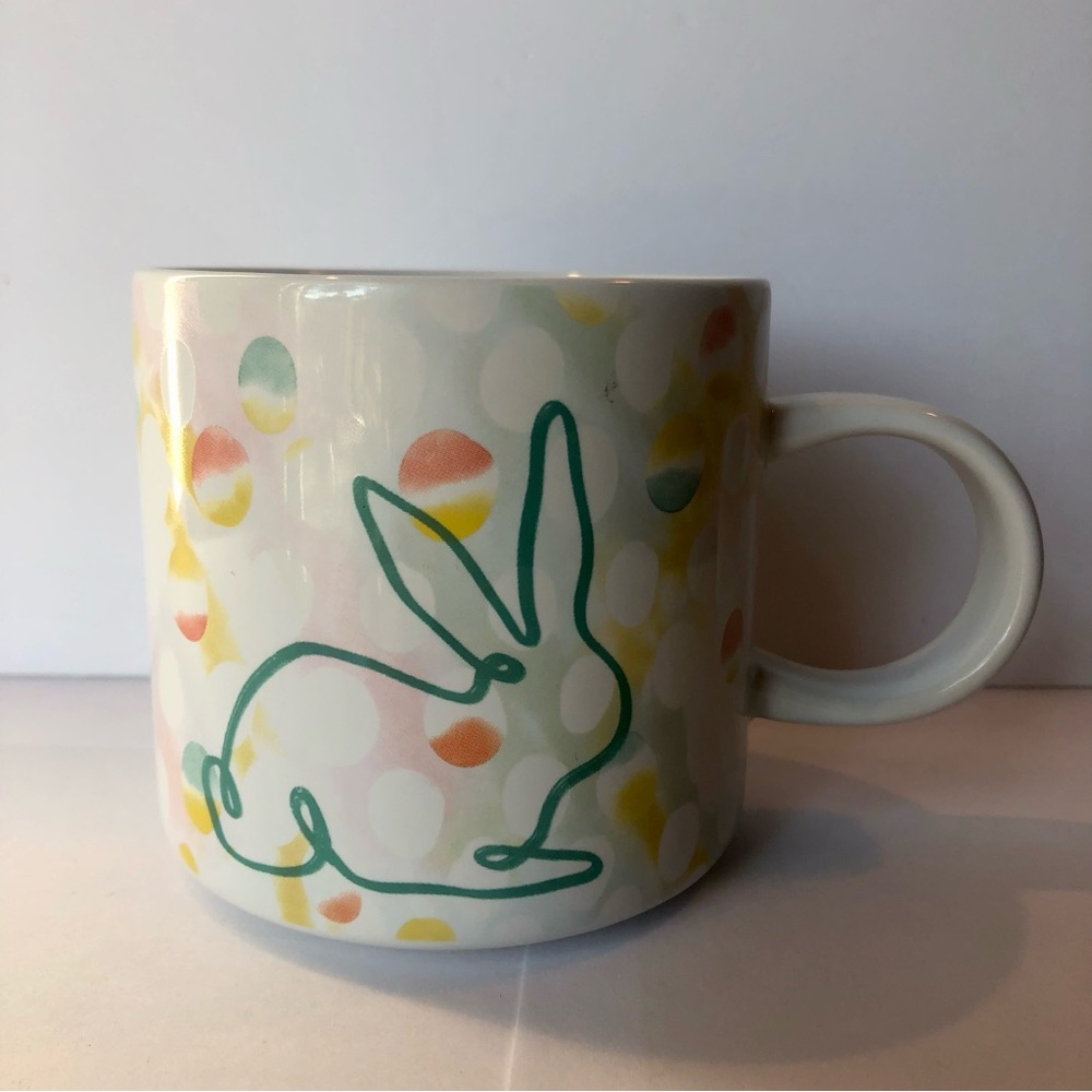 Starbucks Easter Bunny Pastel Egg Pattern Coffee Mug Ceramic Tea Holiday Floral